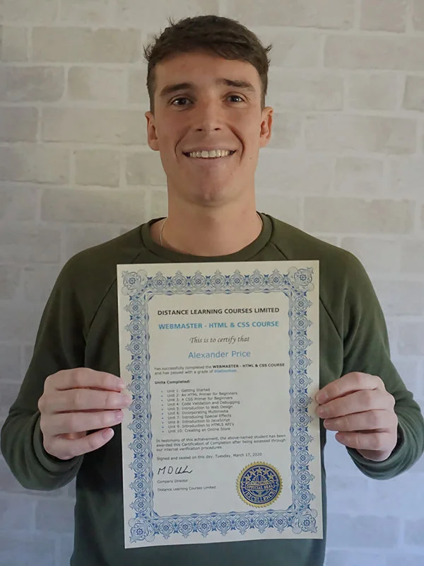 Picture of a recent Distance Learning Centre Graduate